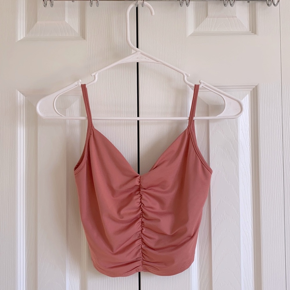 Pink crop top